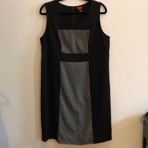Merona Black & Grey Empire Waist Dress